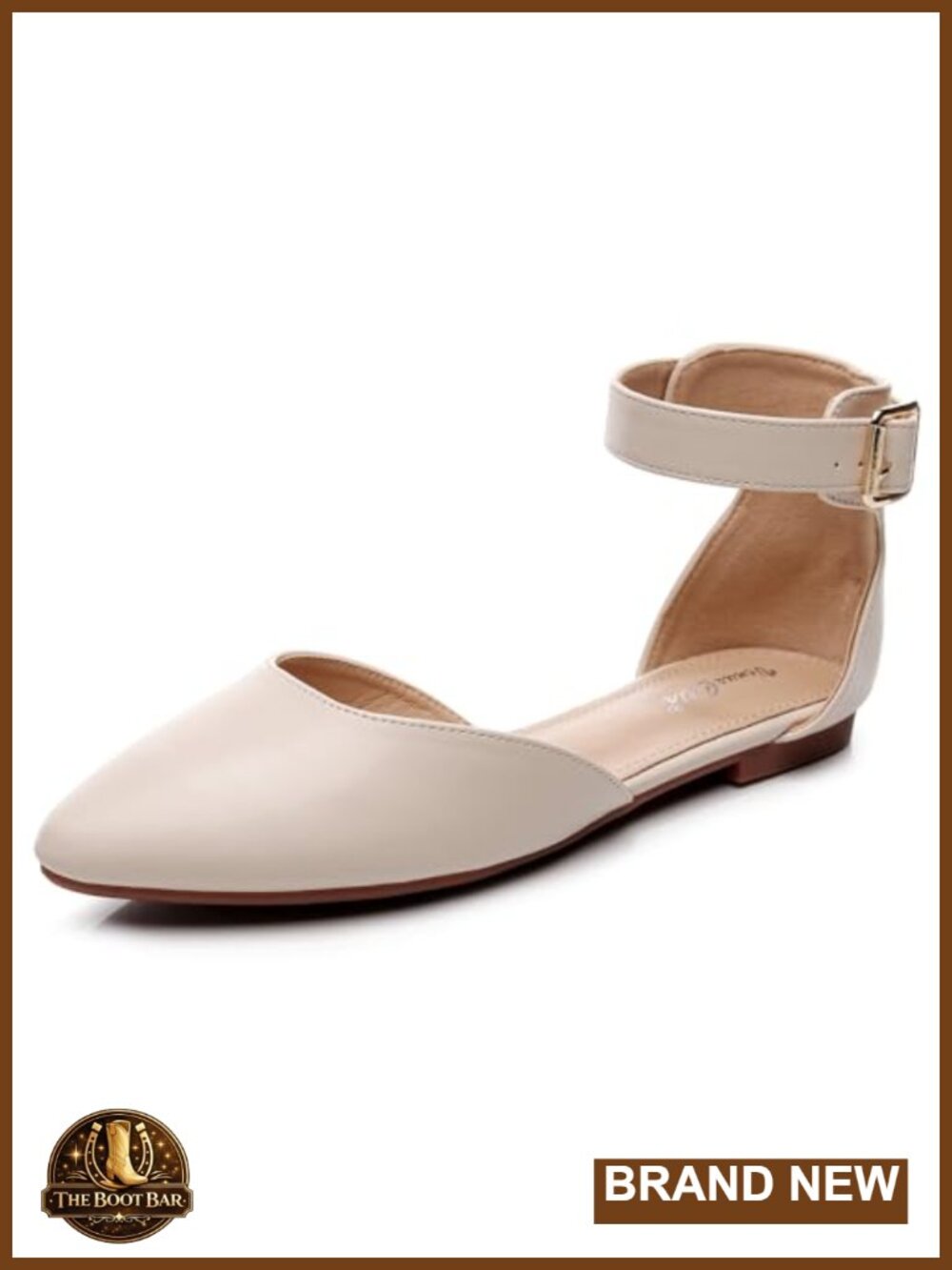 D'Orsay Strap Flat Shoes Women's Comfort Padded Insole Slip On